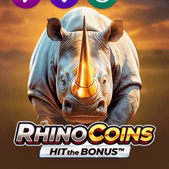 Machine à sous Rhino Coins Hit the Bonus de Playson chez Cashobet